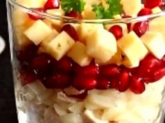 Salad ng granada: mga recipe na may mga larawan